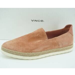 Vince Dillon Suede Platform Espadrille Sneaker New Pink